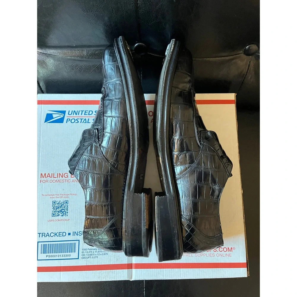 Paolo De Marco Mens Genuine Alligator Monk‎ Strap